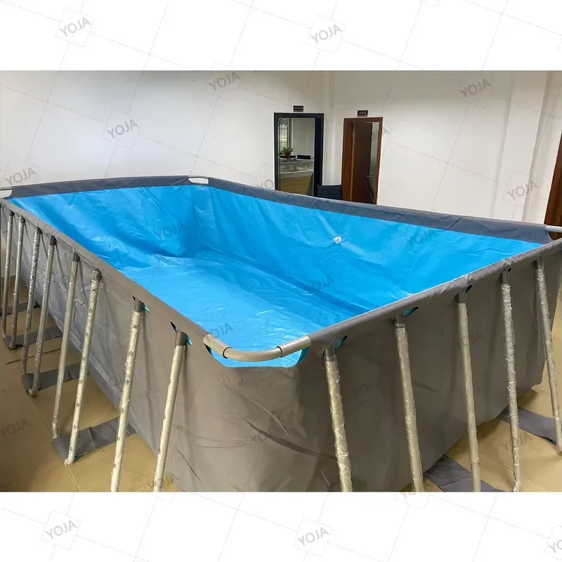for Large Rectangular PVC Inflatable Swimming Pool Family Backyard Garden Outdoor Water Play Kids Adults Summer Fun