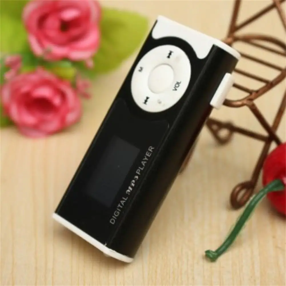 충전식 MP3 LCD 화면 음악 플레이어, 헤드폰 LED 조명 지원, 외부 마이크로 TF SS 카드