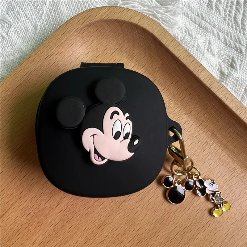 Cute Stitch Mickey Winnie Earphone Case for Samsung Galaxy Buds Live / Pro / 2 / 2 Pro Case Earphone Cover Case With Keyring