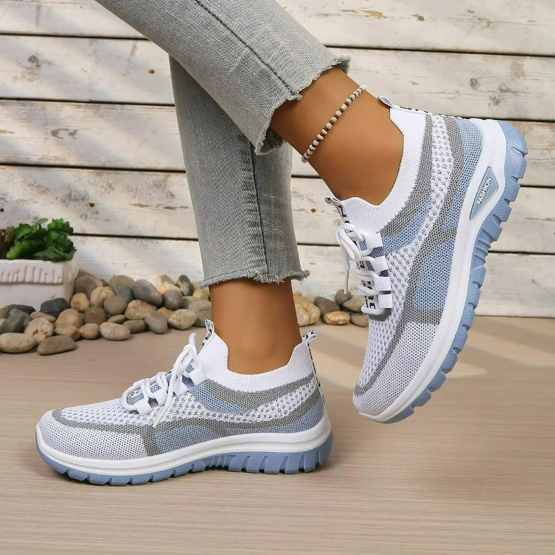 Damenschuhe Sommer 2026 Lässige Sneaker Neuer Stil Zweifarbige Einzelschuhe, Vielseitige, Lässige und Modische Arbeitsschuhe – Detail 6