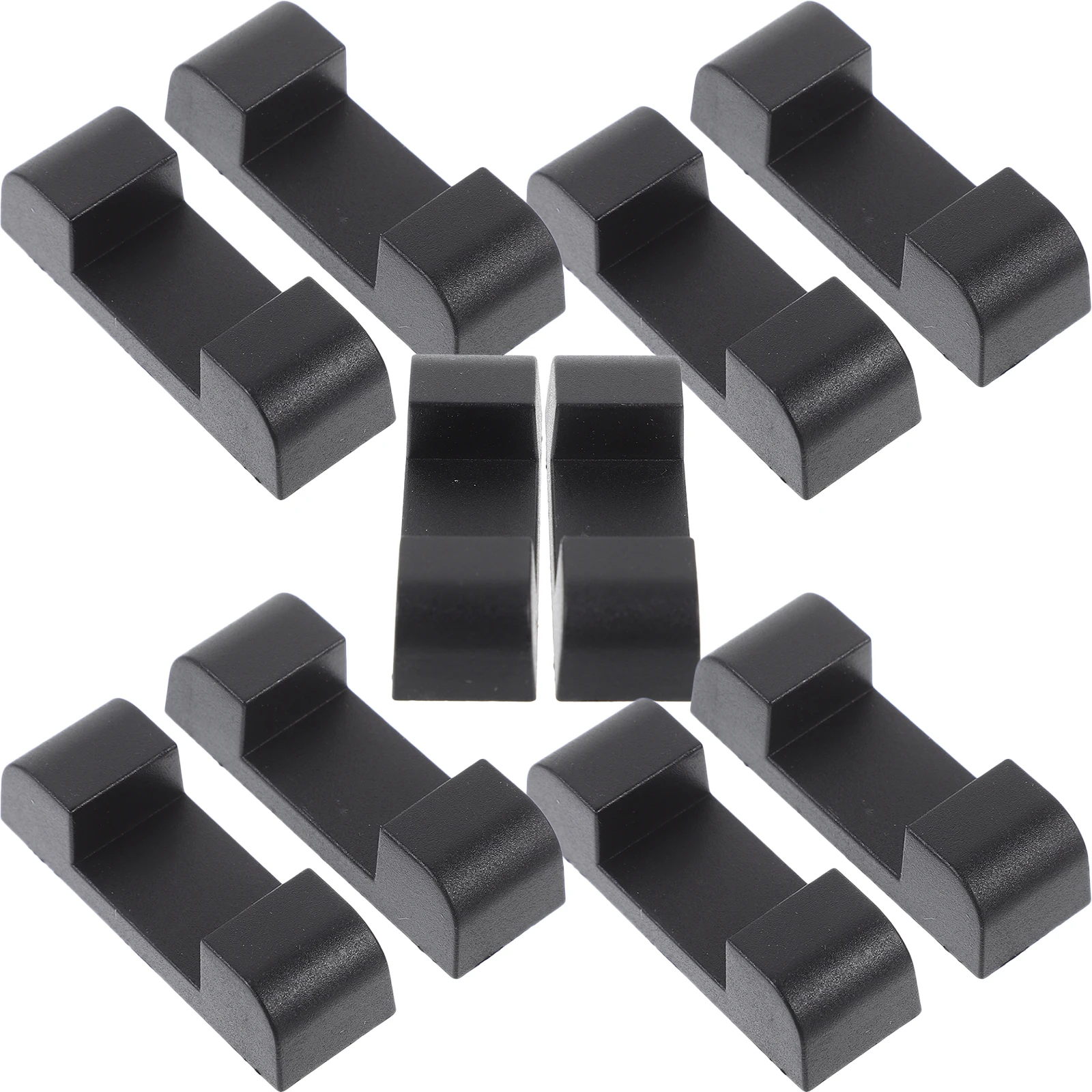 

5 Sets Black Plastic Display Box Pieces Per Set Durable Jewelry Rack Stand Lightweight Compact Suitable for Counter