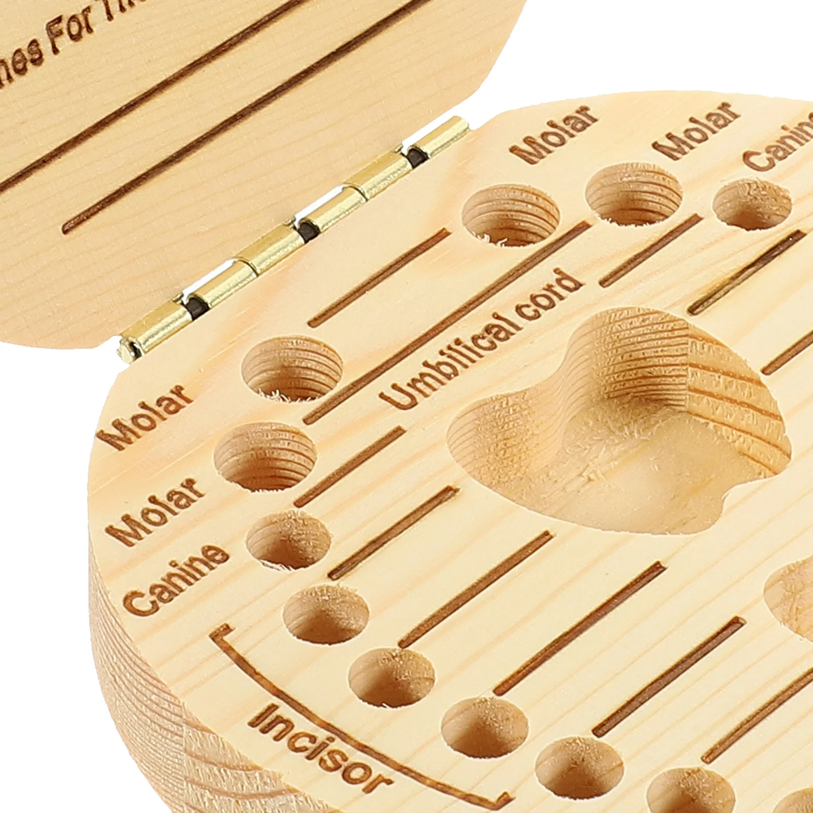 صندوق تخزين أسنان الطفل، مادة سبائك خشبية، تصميم آمن وناعم للأطفال والكبار، هدية لحديثي الولادة، حارس الذاكرة للطفولة