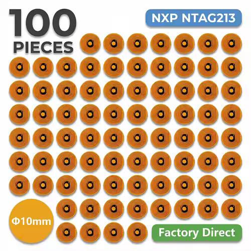 10mm Diameter High Temperature RFID NFC FPC Tags NXP NFC213 Mini Cards 13.56MHz Anti-Fake Anti-Metal Passive RF Card - Image 8