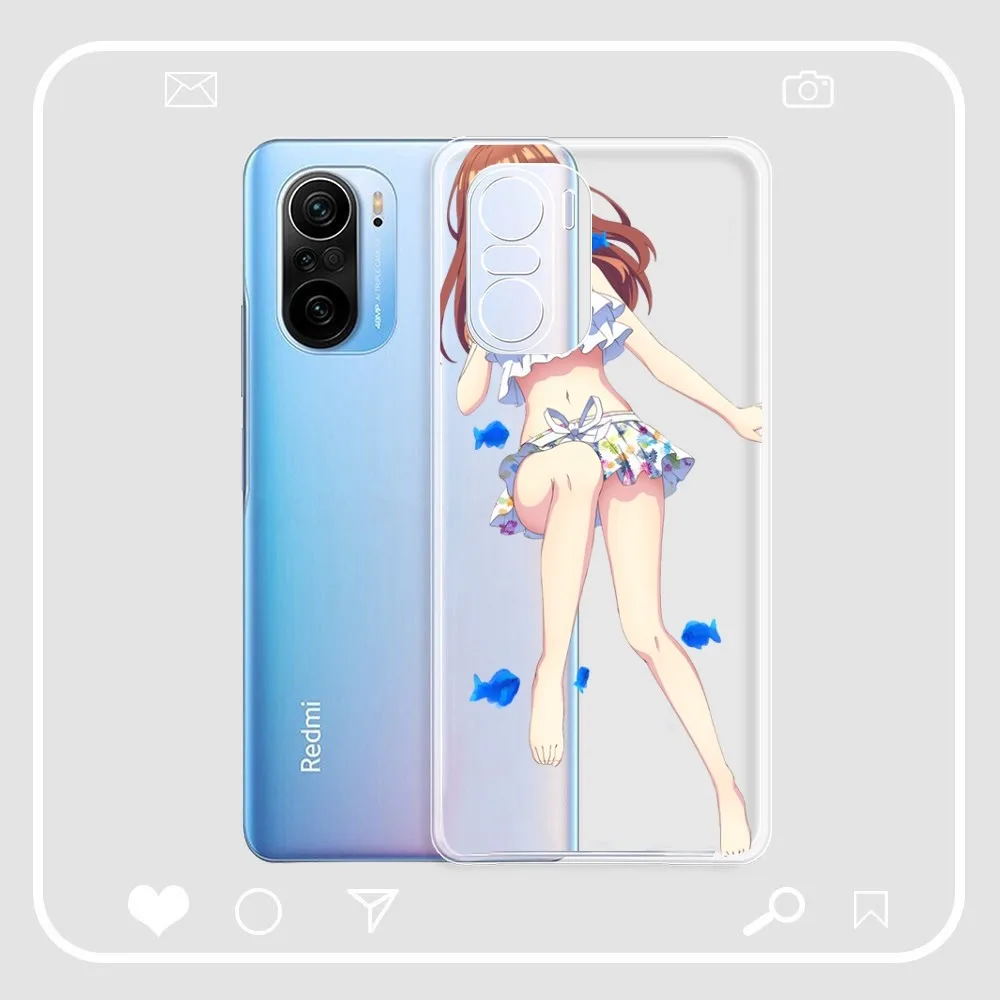 Anime Nakano miku Phone Case For Samsung S 20 21 22 23 for Redmi Note7 8 9 10 for Huawei P20 30 40 Clear Case