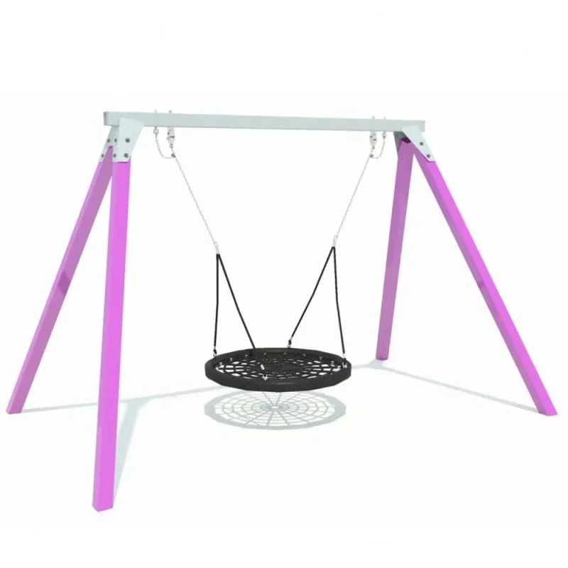 Modern outdoor patio swing set with monkey bar rides aluminum playground equipment parents and children baby set