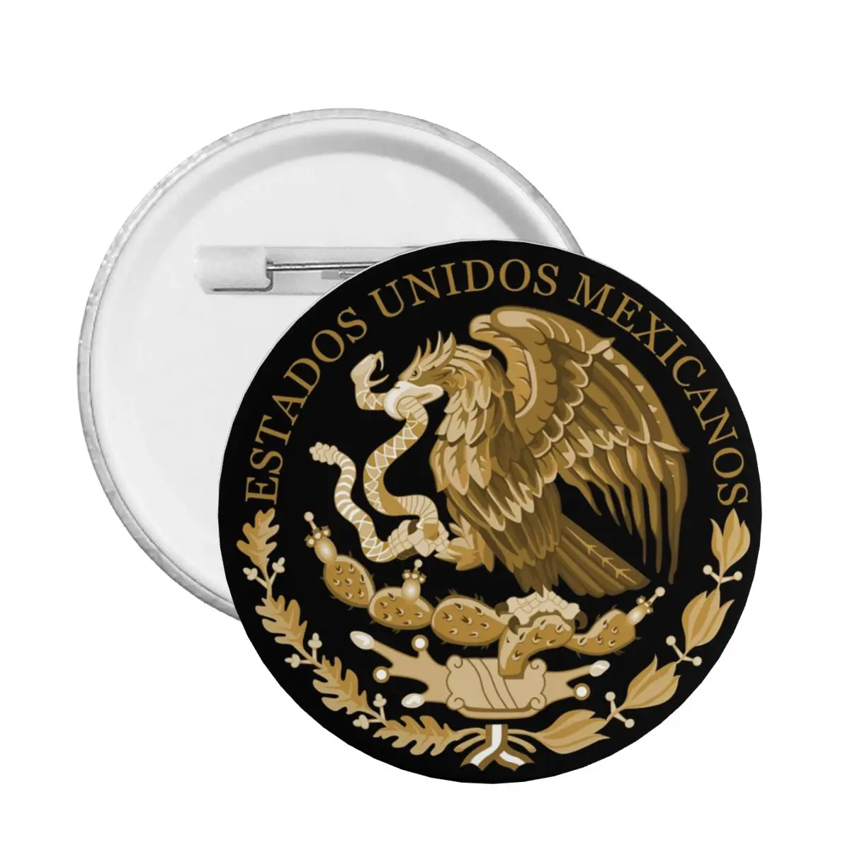 Mexico Coat Of Arms Pins Badges Mexican Flag Clothes Pinback Buttons Brooch Girlfriend Gift