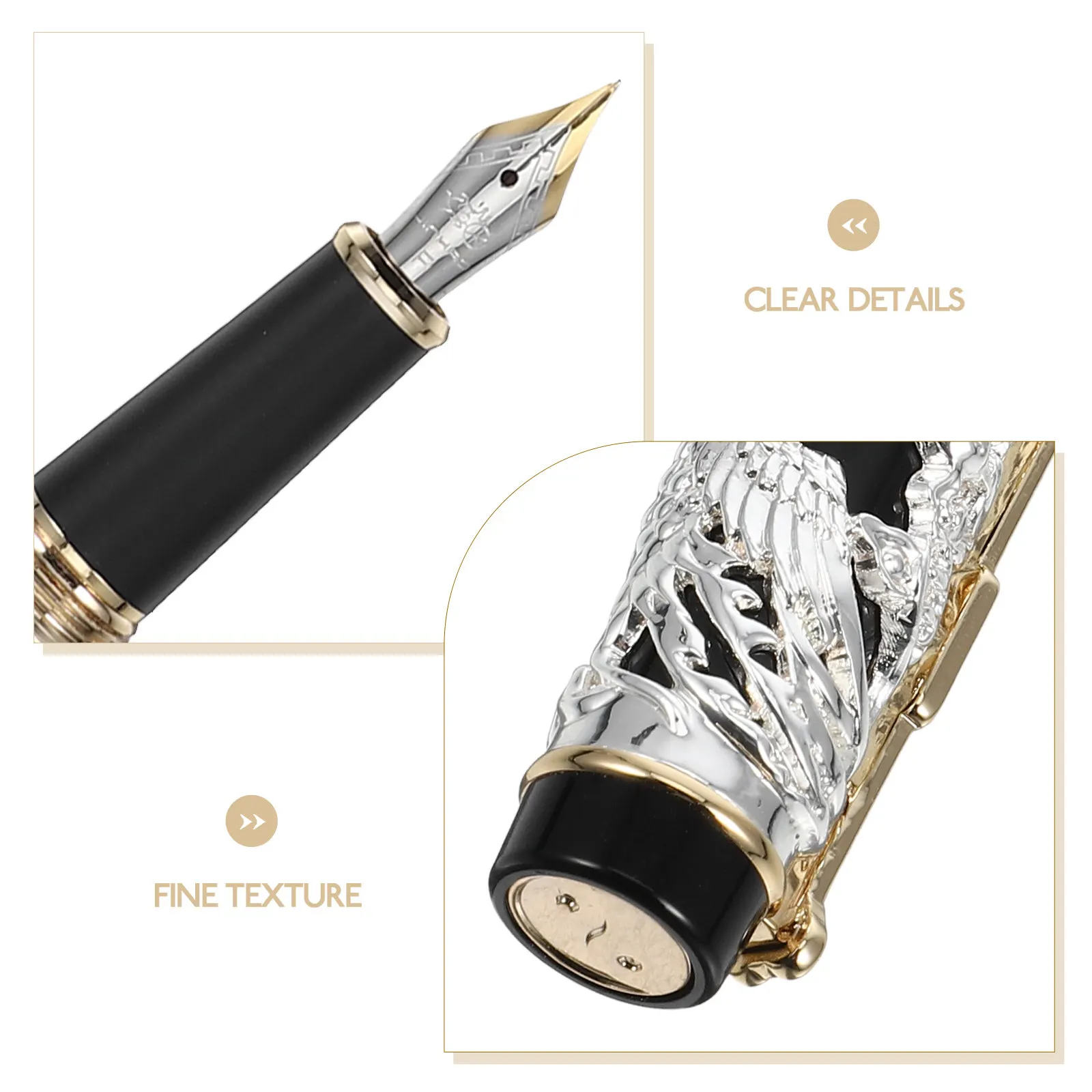 Dip Pen Calligraphy Set for Adults – Chinese Ink Writing Tool with Dragon Design