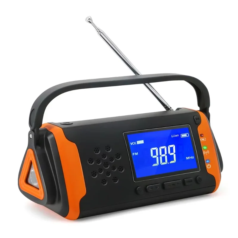 

Solar Hand Generator Flashlight Radio Survival Hiking Camping Equipment