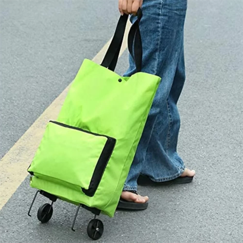 

Новая портативная сумка на колесиках для покупок, складная сумка для буксировки супермаркета, многоразовая большая вместительная сумка-органайзер для фруктов и овощей