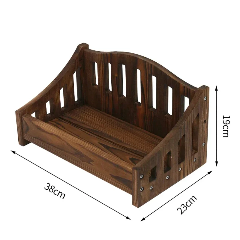 Newborn Photography Furniture Vintage Wooden Chair Bed Baby Auxiliary Posing Sofa Cirb Props Studio Baby Photographic Supplies