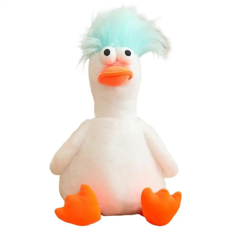 Duck Stuffed Animal Stuffed Animals Toy With Furry Hair Cuddly Plush Dolls For Home Decoration Huggable Plush Stuffed Toys For