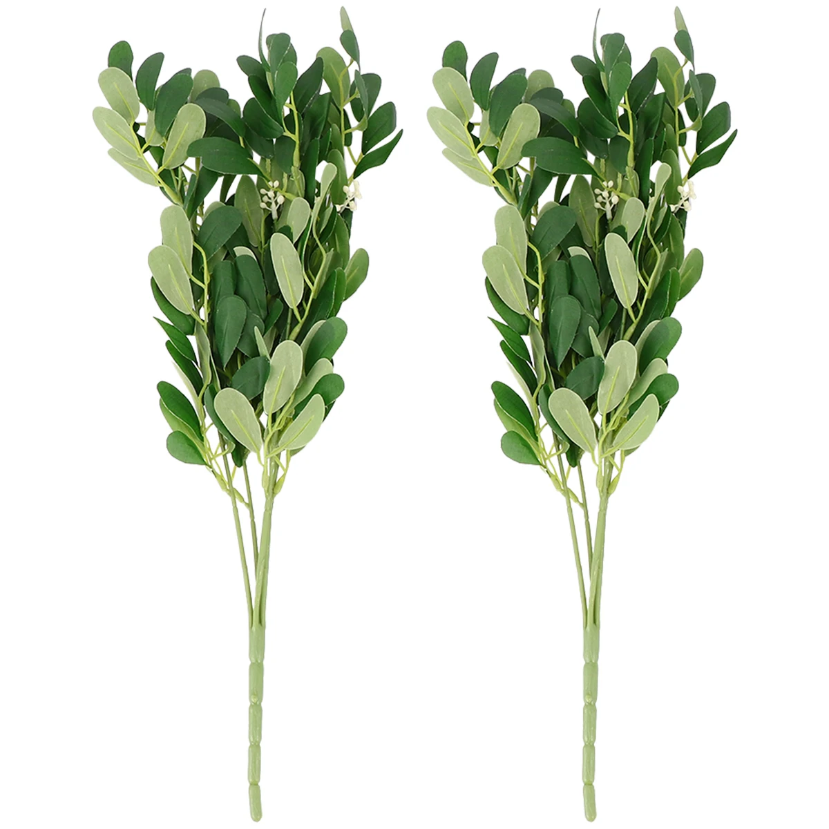 

2pcs Peanut Leaf Artificial Leaves Decorative Fake Plants Party Supplies Home Decor Green Leaf Ornaments For Vase Wall Office