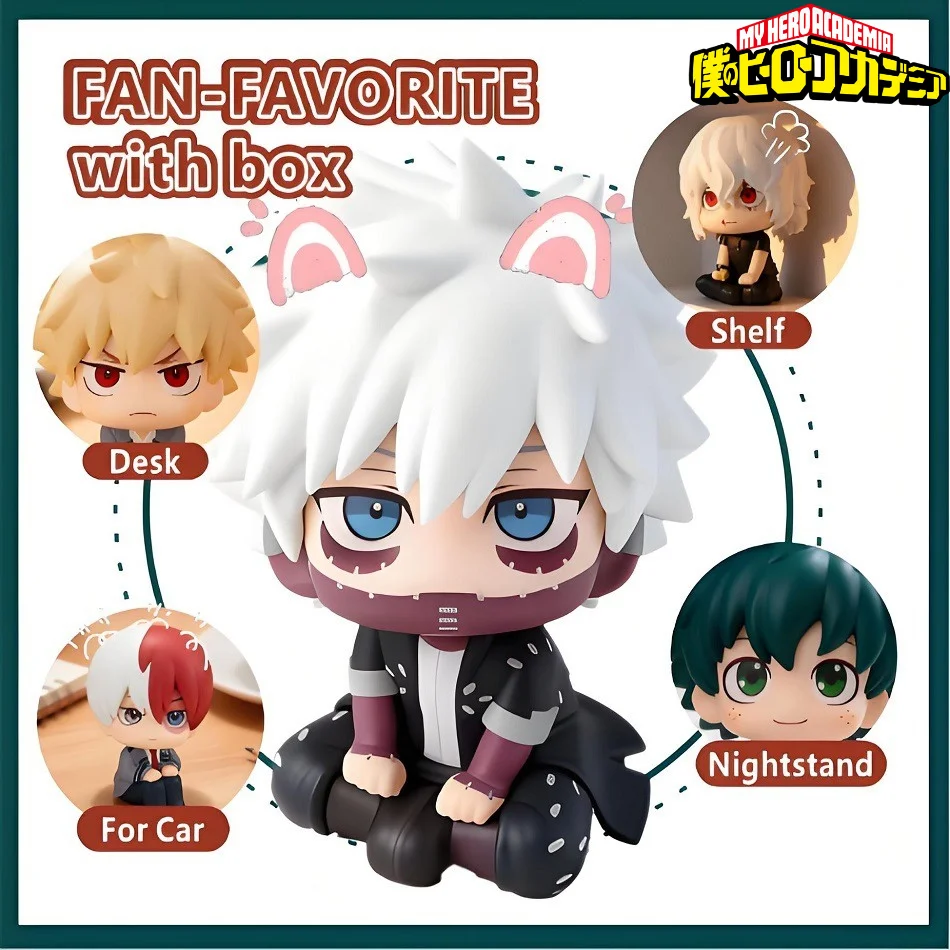 

10cm New My Hero Academia (MHA): Tomura Shigaraki / Izuku Midoriya Katsuki Bakugo Cute Chibi PVC Figurine Collectible Toy Model