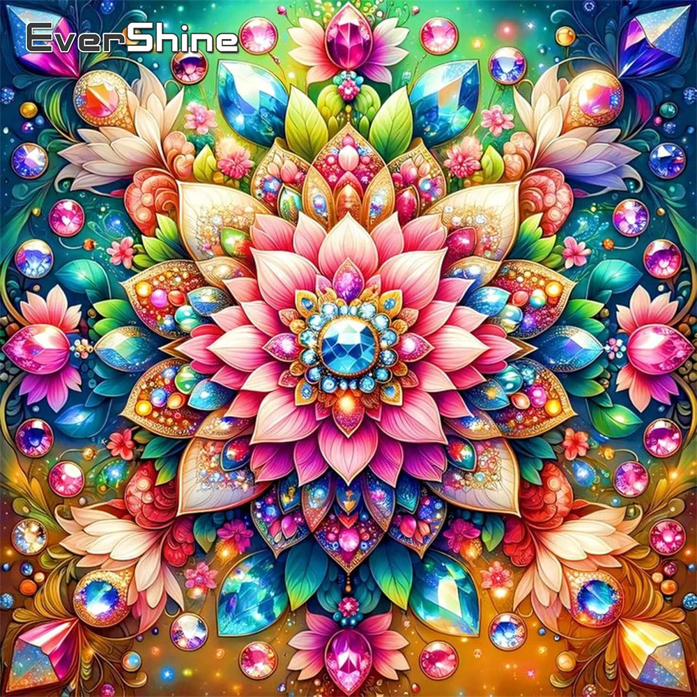 Evershine Diamant Malerei Blume Abstrakte Voll Platz Runde DIY Diamant Mosaik Mandala Neue Ankunft Stickerei Handgemachtes Geschenk