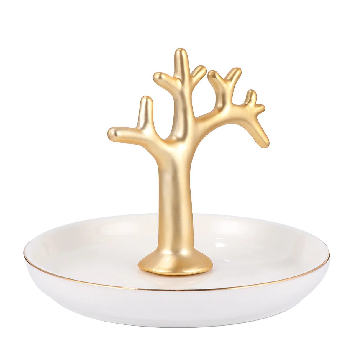 

Керамический поднос для украшений, подставка для колец, серег, браслетов, для дома, магазина, витрины, декора, настольный контейнер для хранения, 1 шт.