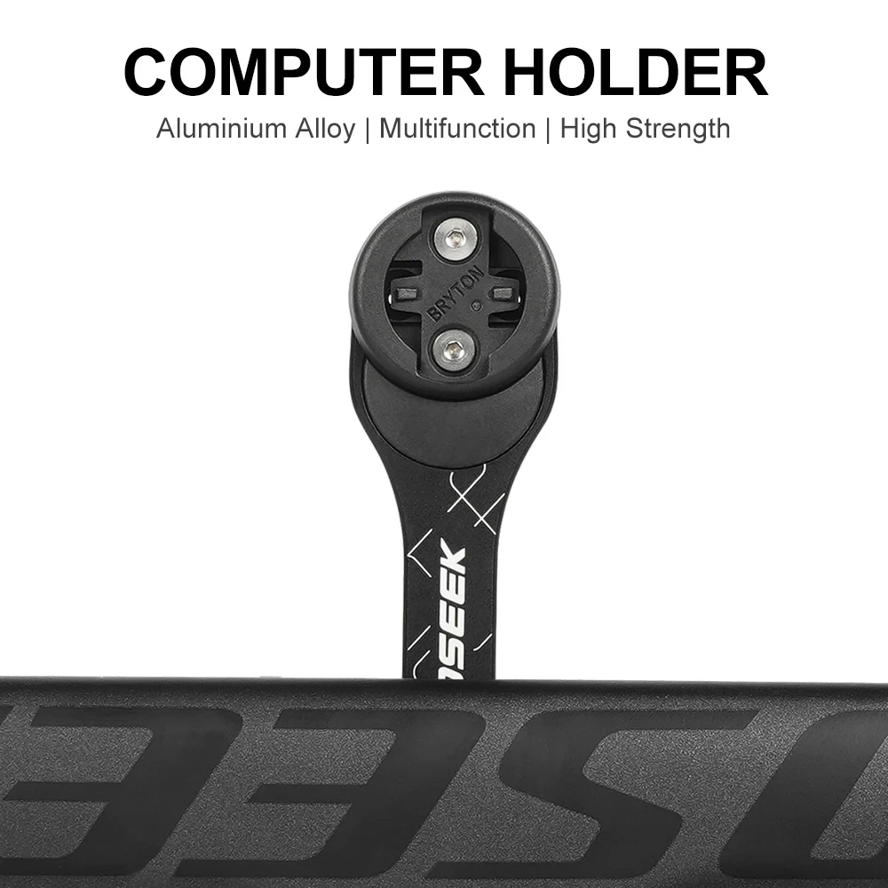 TOSEEK-Suporte do computador de bicicleta, montagem do cronômetro, velocímetro de ciclismo multifunções, GPS, Garmin, Gopro, Bryton, Wahoo