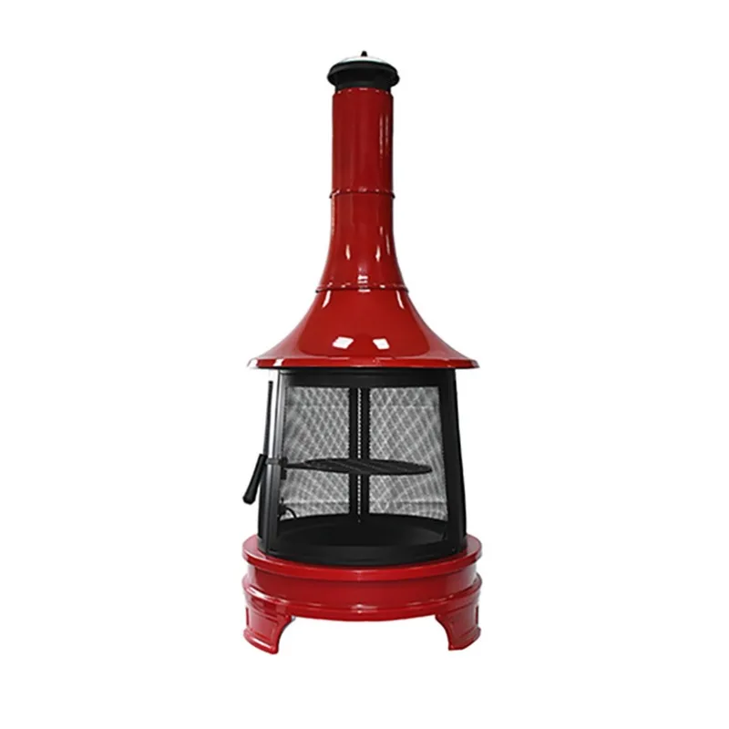 Outdoor heating campfire, grill, yard home retro barbecue