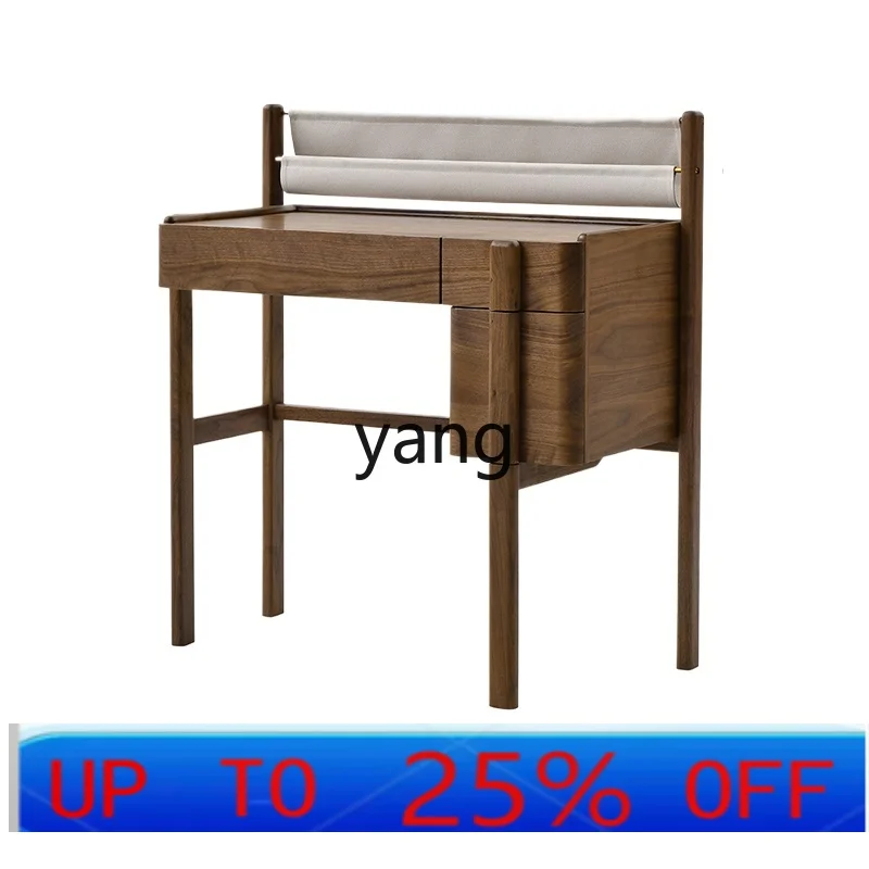 

LH simple solid wood dresser small apartment dresser bedroom modern desk makeup table integrated