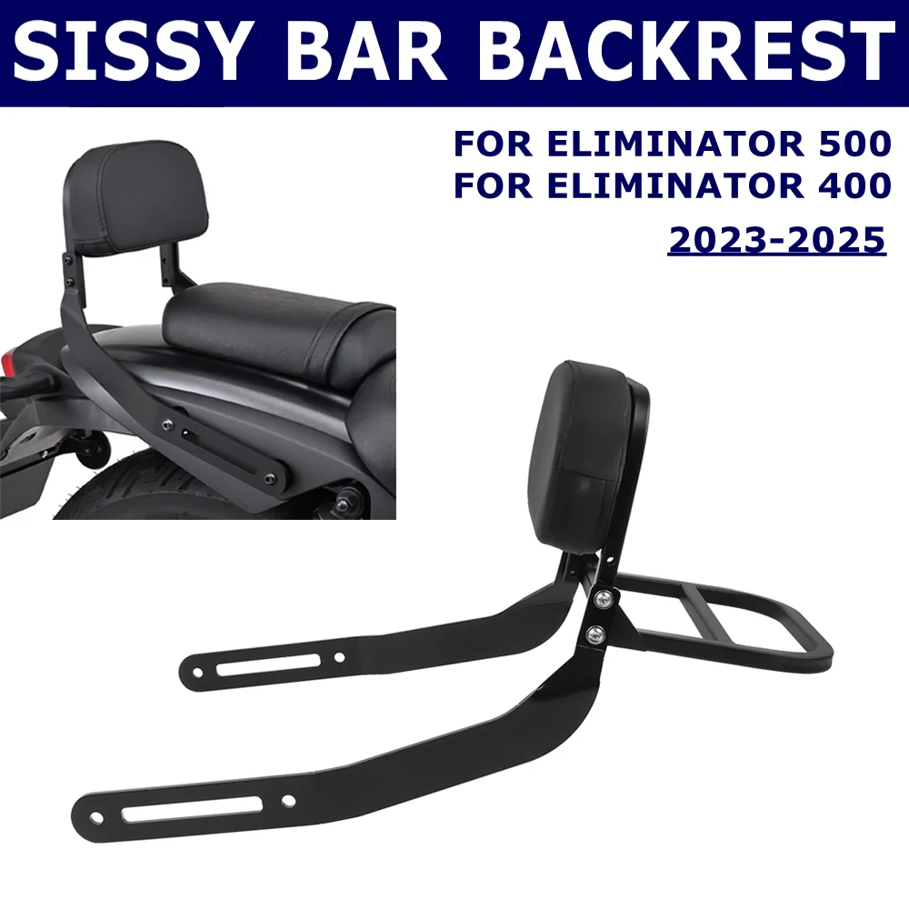 

Motorcycle Rear Detachable Sissy Bar Backrest Passenger Seat Luggage Rack For Kawasaki ELIMINATOR SE 500 450 E450 E500 2023-2025