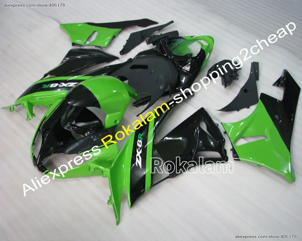 

Ninja ZX6R BodyWorks Fairing For Kawasaki Ninja ZX-6R 2009-2012 ZX/6R ZX 6R Motorcycle Fairings (Injection Molding)