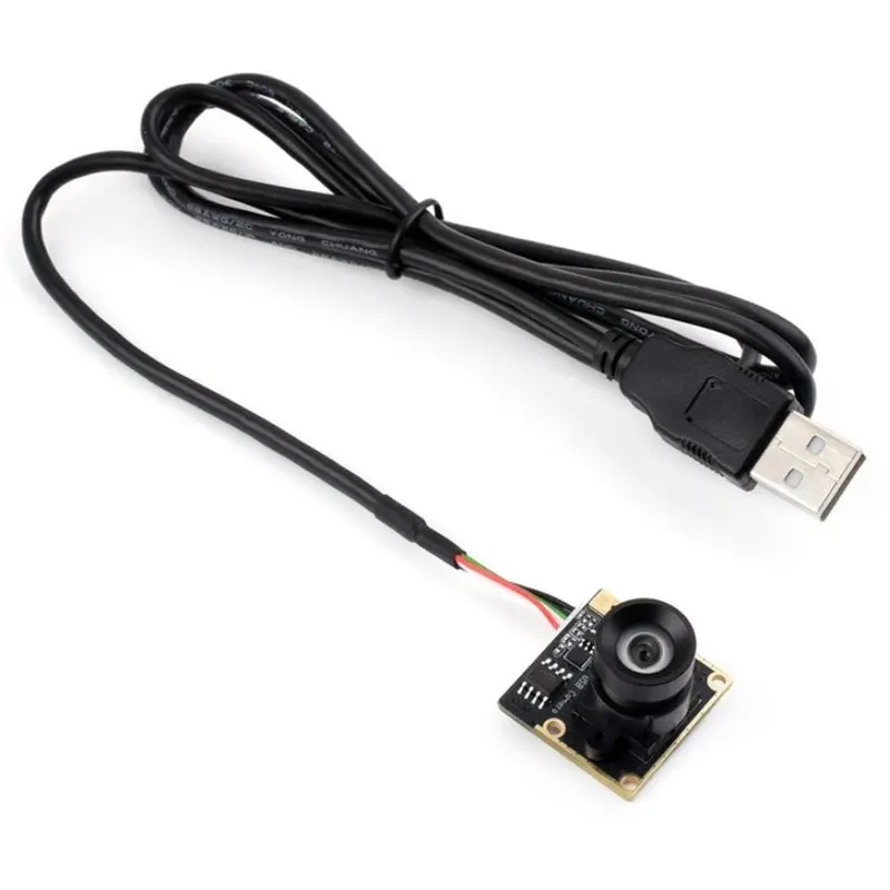 OS05A20 5MP USB Camera Module, Supports USB2.0 Port, Onboard Single Microphone, 91.7° FOV Distortion-Free Lens