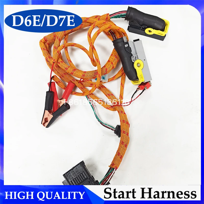 

Жгут проводов D6E D7E, кабель для тестирования запуска двигателя для экскаватора, компьютерной платы, жгут запуска двигателя