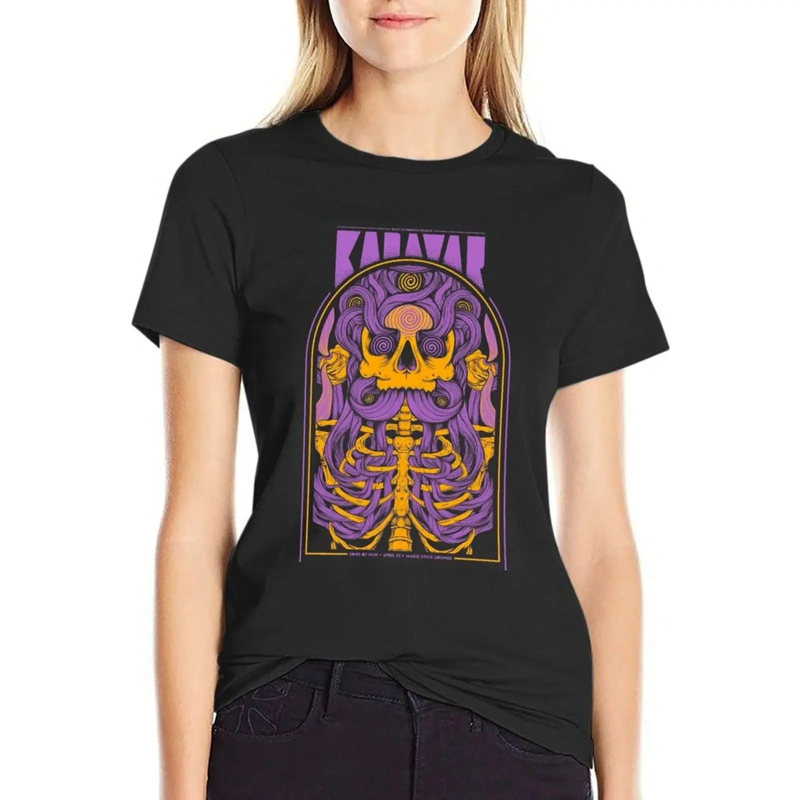 

Kadavar Poster T-Shirt summer top Aesthetic clothing summer clothes tops for Women