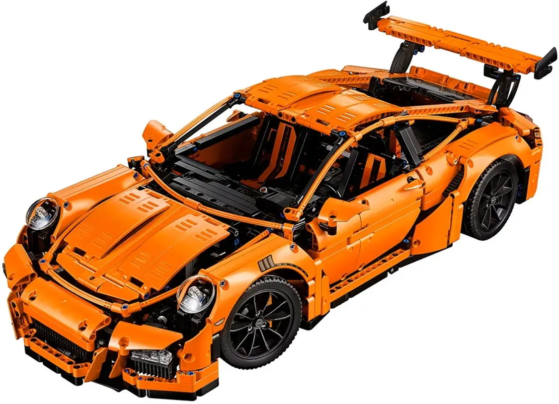 

orange Car Model Building Blocks Sets Car Model Toys Compatible With Legoed Particles Suitable For Christmas Gifts 42056