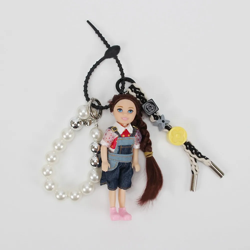 New Cute Doll Pendant Hanging Backpack Ornament DIY Change Clothes Bag Charm Car Key Ring Bag Decoration for Doll