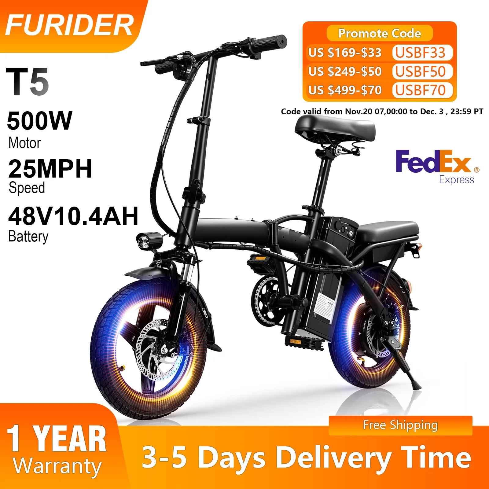 Furider T5 Electric… - image