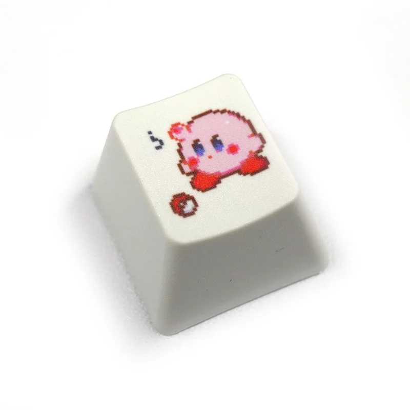 Pink Piggy Elf Anime Theme Keycaps 1pce Cute Cartoon Heat sublime Personality Pbt Keycaps no Transparent Mechanical Key Cap