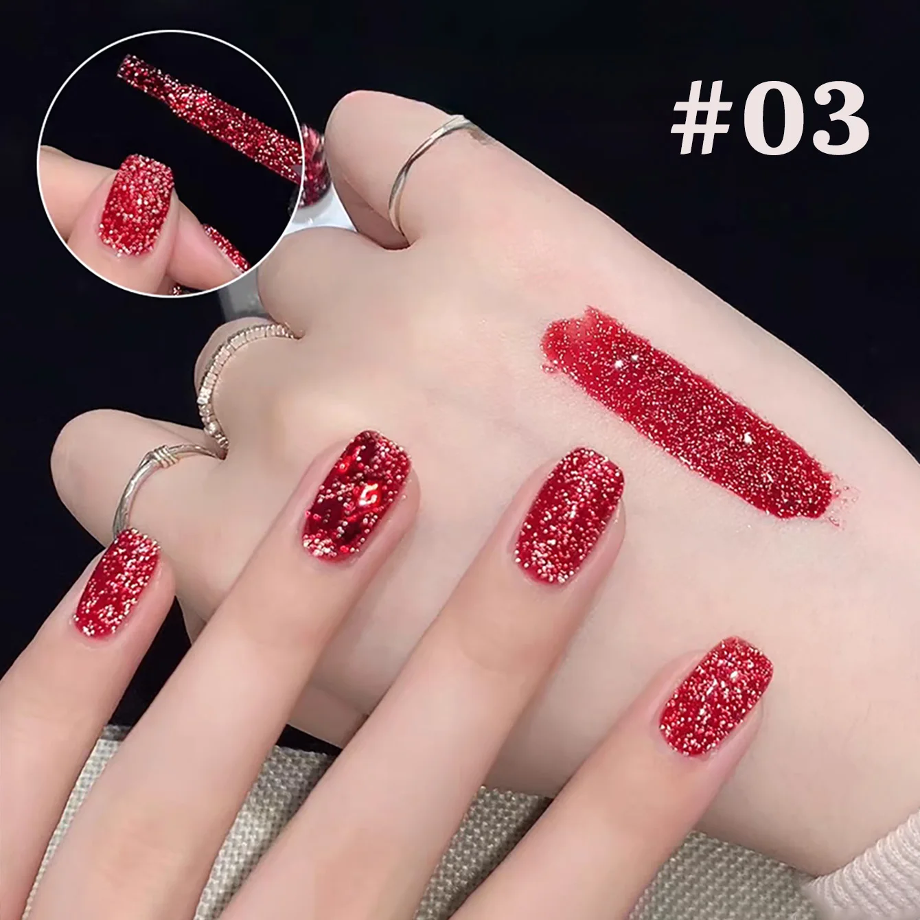 1 قطعة TC 2025 الصيف سوبر فلاش كرنفال حفلة بريق جيل للأظافر البولندية شعبية جديدة سريعة الجافة طويلة الأمد مسمار ملصقات الأظافر لوازم