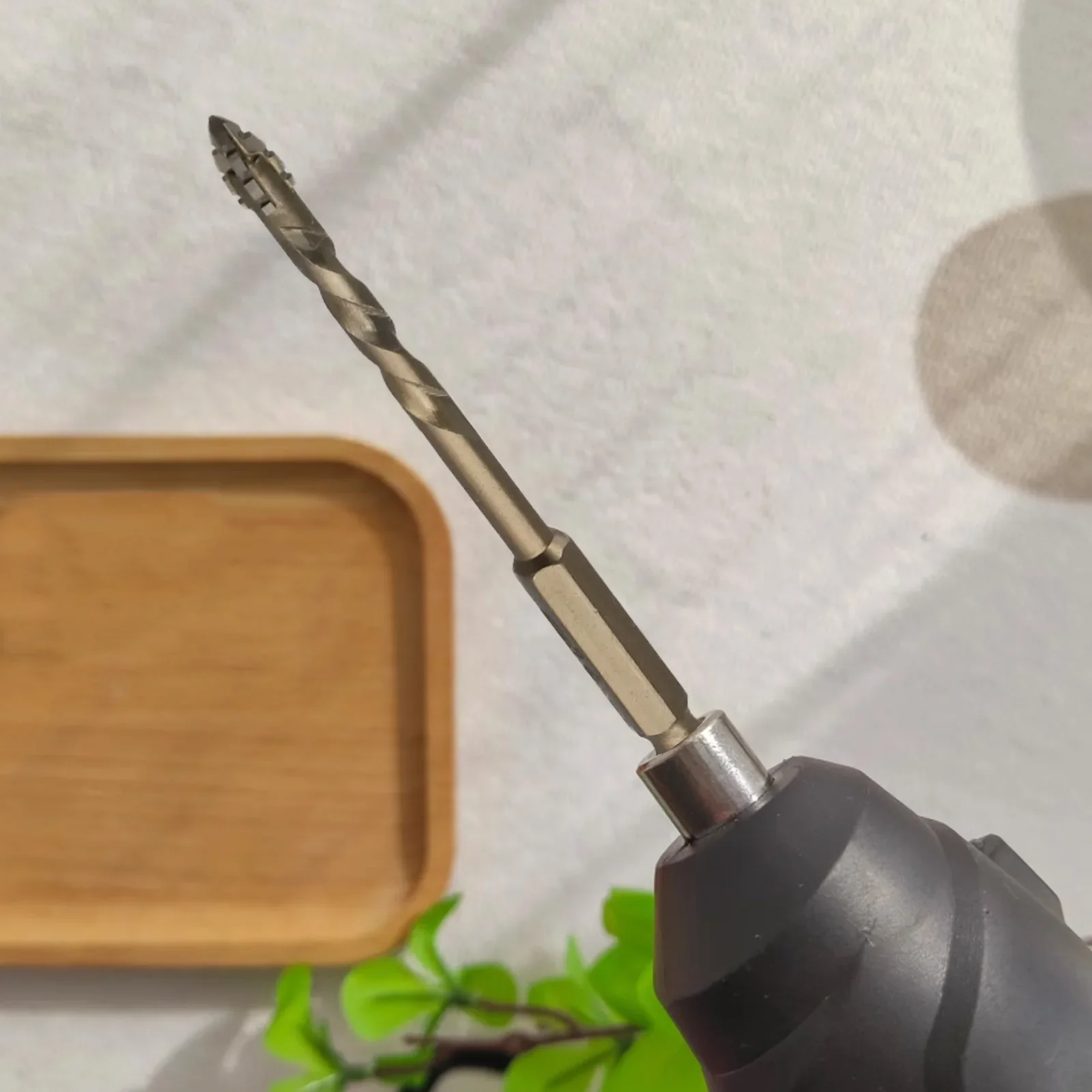 DIY Projects Approx.10mm Eccentric Drill Bit Spiral Drill Bit Efficient Hole Making Hex Shank Design For Drilling Tiles