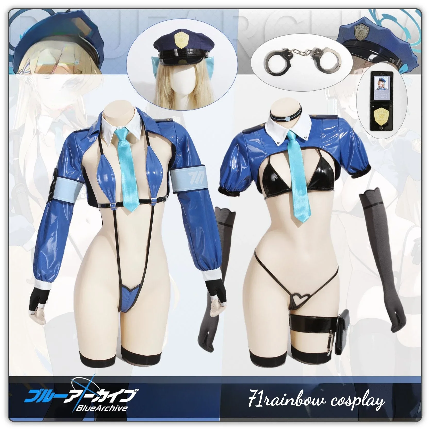 

Blue Archive Itinose Asena ASUMA TOKI Policewoman Cosplay Costume Woman Christmas Uniforms Anime Roleplay Clothes Sexy Cosplay