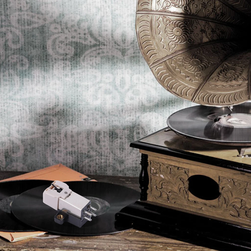 หัวเข็มเครื่องเล่นแผ่นเสียงแบบเคลื่อนที่แม่เหล็ก รุ่น AT-3600/AT-91/AT-91R  อะไหล่เปลี่ยนหัวเข็ม  หัวเข็มแบบเคลื่อนที่แม่เหล็ก (MM)