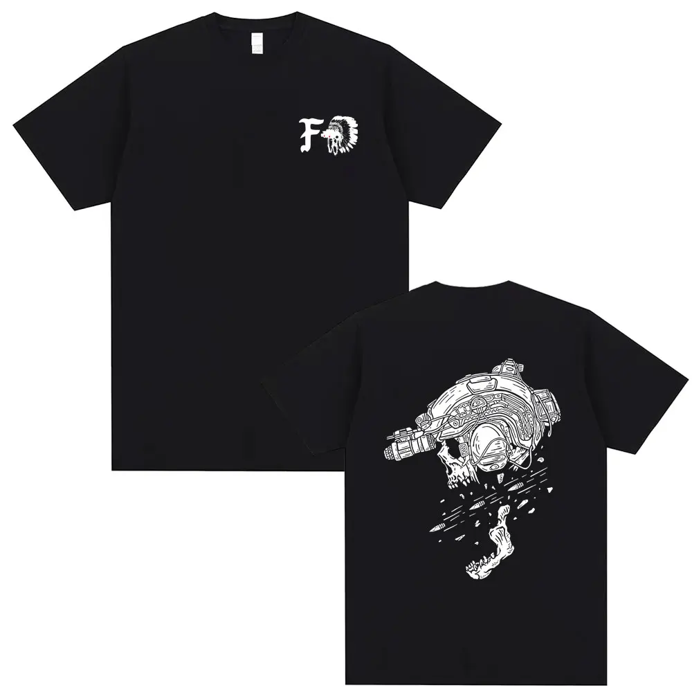 Forward Observations Group Graphic T-shirt Skeleton Men Women Fashion Oversized Cotton T Shirts Male Casual Vintage Streetwear