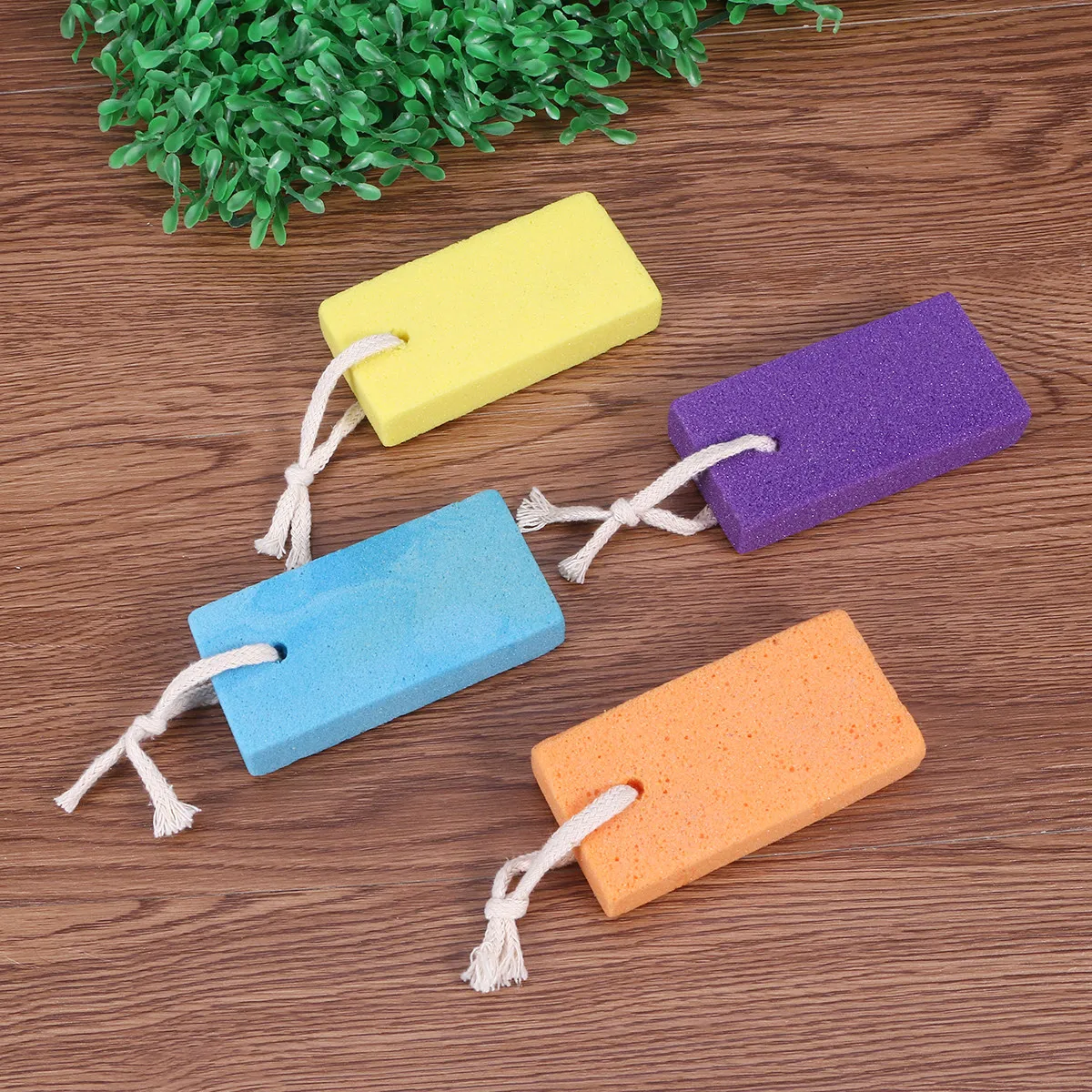 

4pcs Pumice Stone Exfoliating Tool For Dead Skin Removal Rough Grinding Surface Pedicure Foot Care Rubbing Stone Nail Grooming