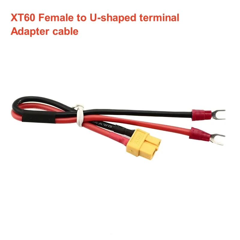 

XT60 Female to U-shaped terminal Adapter cable 14AWG Charger Switching Mode Power Supply Adapter 20CM