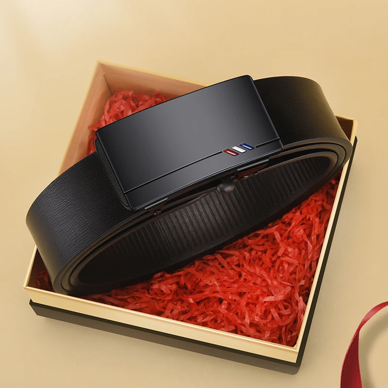 

Men's Fashion Belt Automatic Buckle Suitable for Business Suit Pants Men's Gifts High Quality Toothless Casual Men's Belt