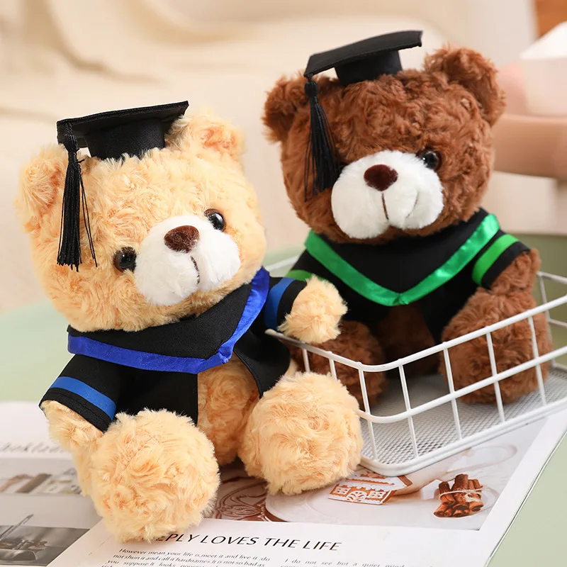 2024 New Graduation Season Animal Plush Doll Wear Bachelor Coat Graduation Certificate Bear Capybara Plush Toy For Students Gift