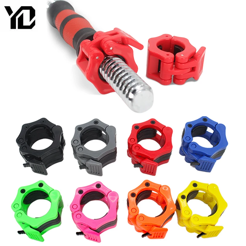 2Pcs/Lot Barbell Lock 25mm 28mm 30mm 50mm Barbell Collars Clip Dumbbell Lock Weight Lifting Barbell Clamps Fitness Body Building