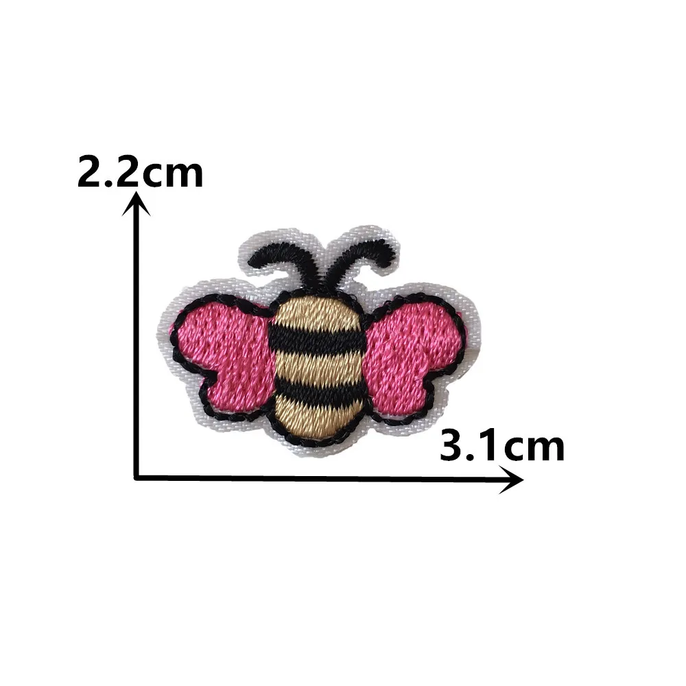 Cartoon Little Bee Pattern Embroidery Hot Melt Adhesive Ironing Patch DIY Sewable Decoration Matching Clothing Patch