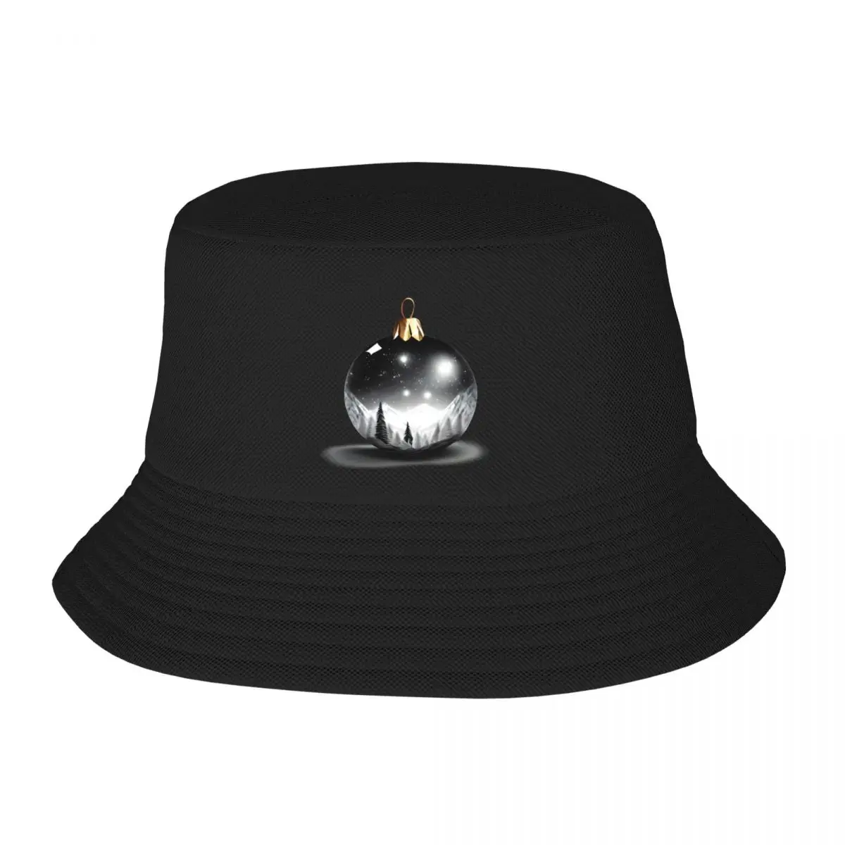 Christmas bauble art Bucket Hat Golf Wear Beach Outing Hat For Women Men's