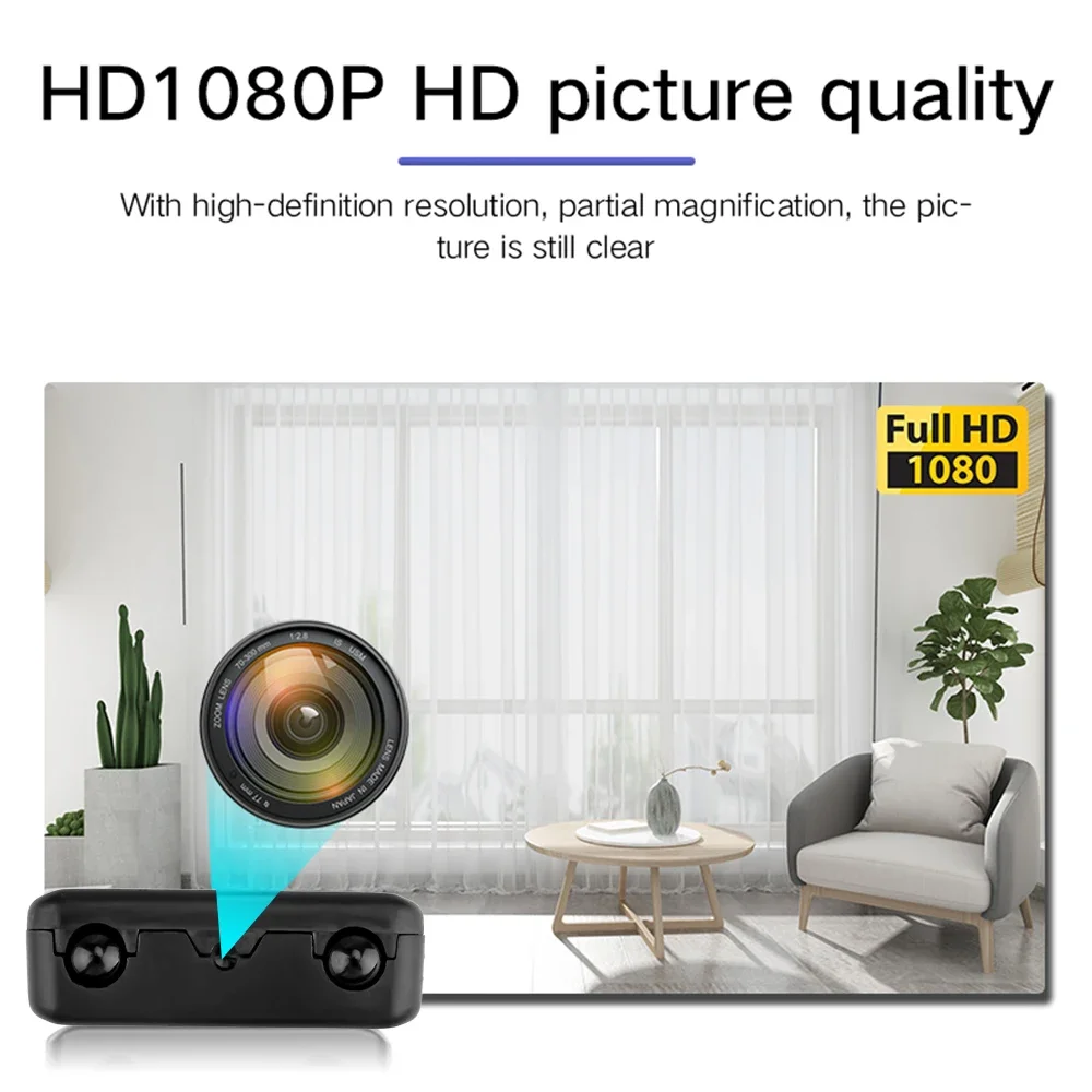 4K Full HD 1080P Mini Camera Wifi Video Recorder Infrared Cutting Camera Night Vision Motion Detection for Home Security