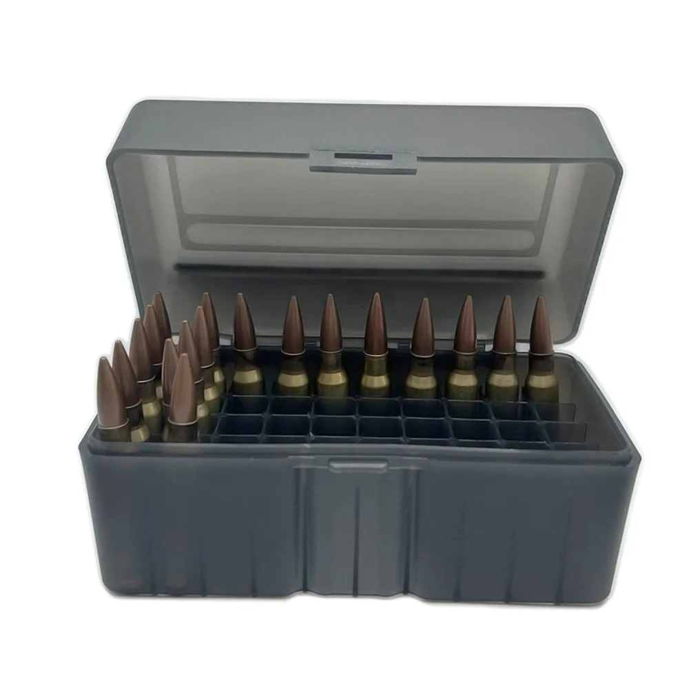 Tactische 50 Ronde Geweer Munitie Box FLIP-TOP Dragende Munitie Box لـ 243.308 Win 7.62x51mm NAVO 220 Swift Jacht Accessoires