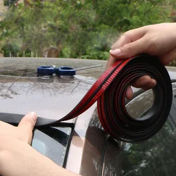 2M 19/14mm Car T-shaped Rubber Seal Front Windscreen Sunroof Edge Protection Sticker Roof Leakage Seal Soundproofing Accessories