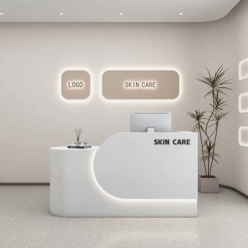 

White Beauty Reception Desks Modern Modern Luxury Bar Hotel Display Restaurant Reception Desks Design Mostrador Trendy Furniture