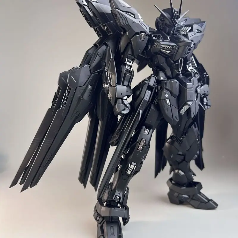 Mgex Seed Destiny Strike Freedom Midnight Coating 1/100 Assembly Model Figurine Mecha Robot Statue Ornament Collection Gift Toy