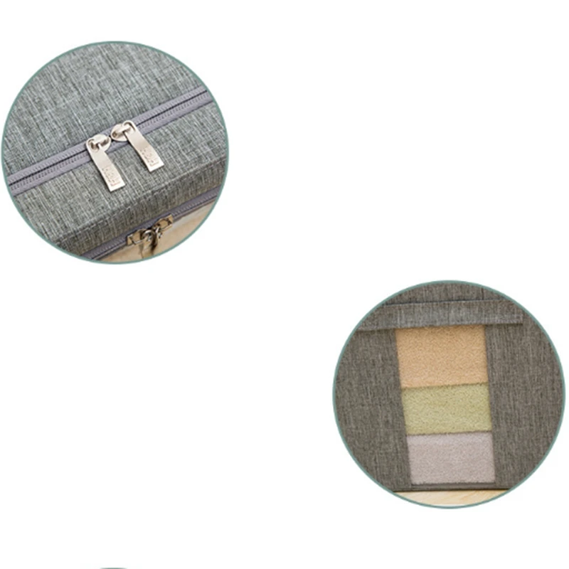 Foldable Waterproof Oxford Cloth Clothes With Zipper Storage Box Large Capacity Clothing Storage Box Cotton Quilt Multifunction image 4
