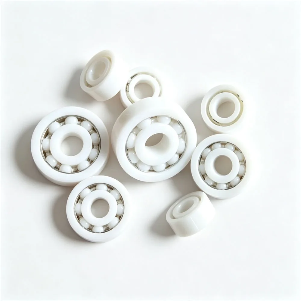 Miniature Full Ceramic Bearings MR52-MR148 Zirconia/Silicon Nitride ID 2-8mm Insulated Non-Magnetic Corrosion-Resistant